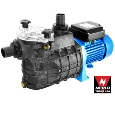 Neiko 1 1/2 1 HP Electric Water Pump Large Strainer  