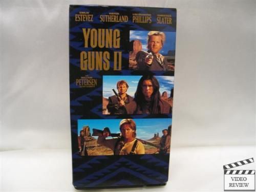 Young Guns 2 VHS, 1991 emilio Estevez Christian Slater 086162190230 