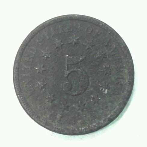 1868 US SHIELD NICKEL (Stock #5)  