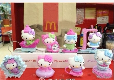 china 2012 McDonalds New Year winter hello Kitty vigor toys 8 Limited 