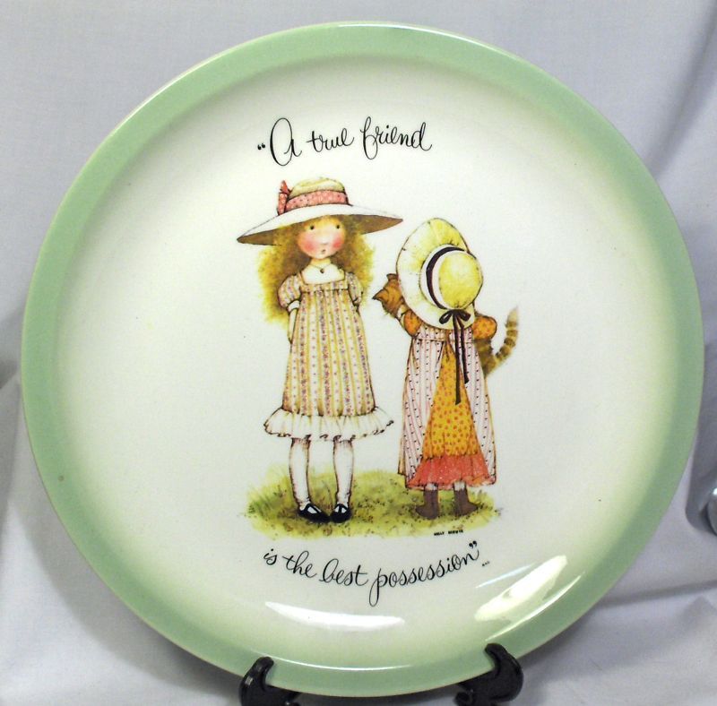 HOLLY HOBBIE A TRUE FRIEND IS THE1972 PLATE 10 INCH  