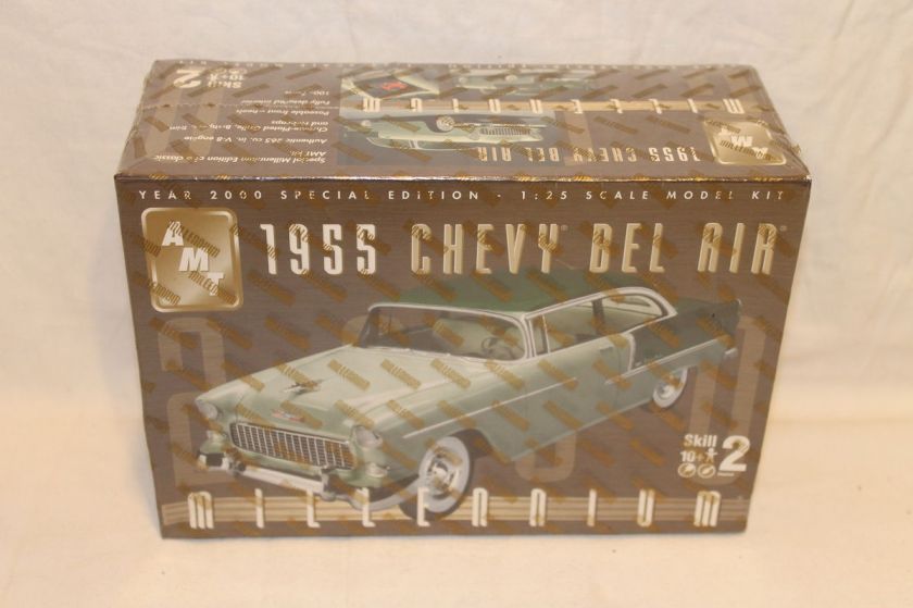 AMT 125 1955 Chevy Bel Air Millennium Model Kit Sealed 036881302667 