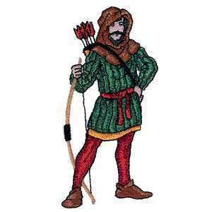 Medieval Epic Archer Robin Hood Knight Iron on Patch  