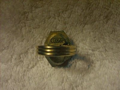 Vintage LUZIER Cameo Solid Perfume Adjustable Ring  