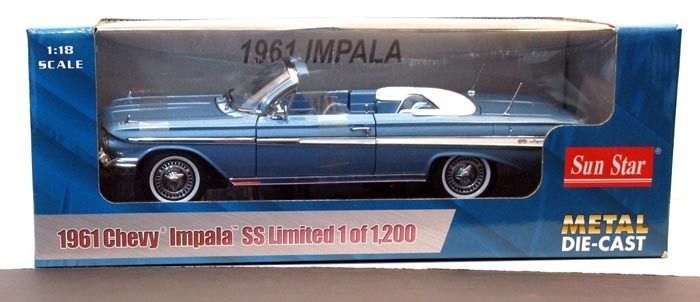 18 1961 Chevy Impala BLUE convertible  