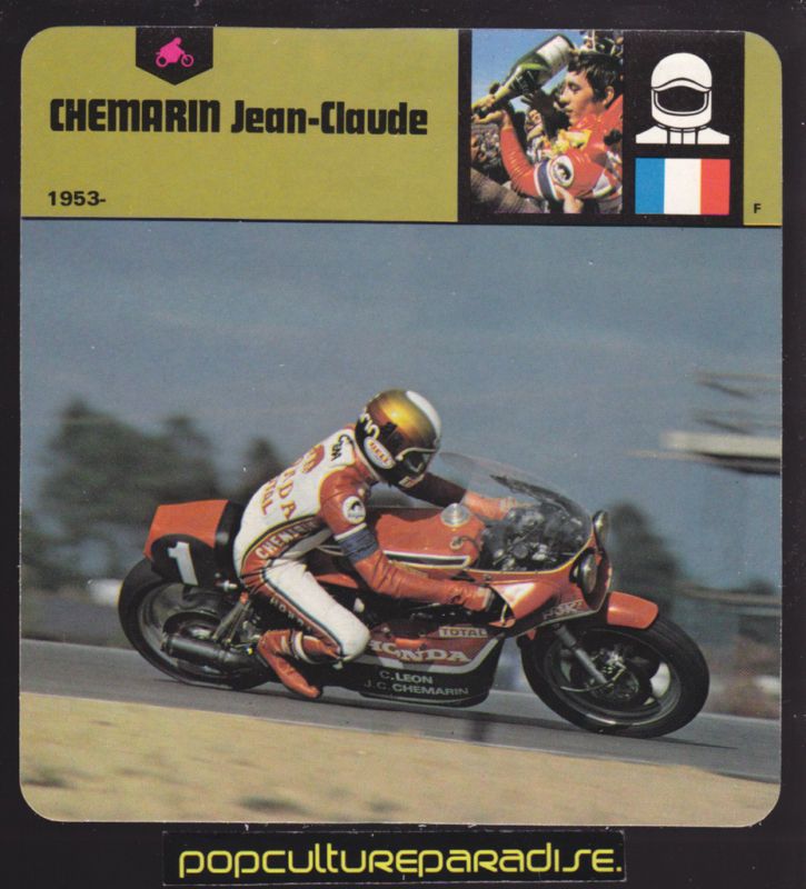 JEAN CLAUDE CHEMARIN France Honda Motorcycle PHOTO CARD  