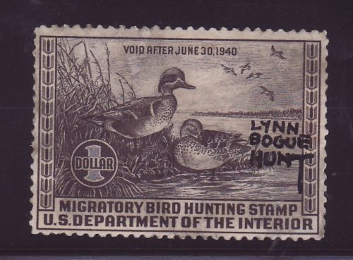 RW6 Federal Duck Stamp Artist Signed #RW6TM0 LIZ  