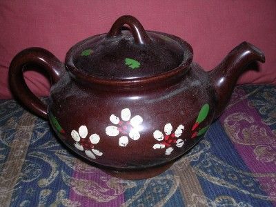 Antique Brown Teapot Lot [3 / 1920s 1940s]  