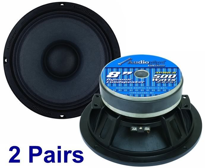 AUDIOPIPE SPEAKER LOW MID FREQUENCY 8 LOUDSPEAKERS  