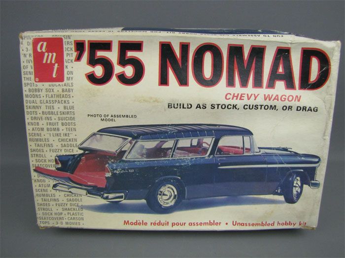 Original AMT 1955 NOMAD Chevy Wagon Model Kit 1/25 Open  